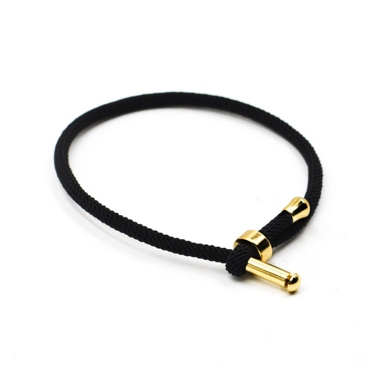 Fashion Nylon Cord Bracelets Custom logo 3mm Red Lucky Bracelet Friendship Nylon Adjustable Cord Bracelet
